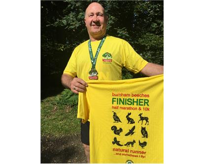 Dougie Fisher with Burnham Beeches tee